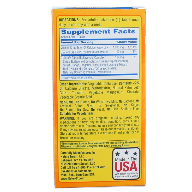 Ester-C Ester C 1000mg 60ct Coate Size 60ct