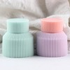 XIAOSHUI Striped Pillar Candle Molds Striped Cylinder Silicone Candle Mold
