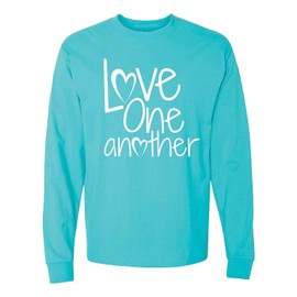 Fun Express Love One Another Adult’s T-Shirt - Medium Blue