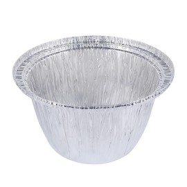 ANQIA 100PCS Disposable Egg Tart Pan Aluminum Foil Pie Trays 220ml Mini Tart Pan Tart Molds Bakeware for Baking