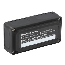 100A Bus Bar Heavy Duty Module Design Power Distribution Block 12V 24V 48V DC Waterproof Busbar Box with 4X M6(1/4") Terminal Studs for Battery Marine Automotive RV Car Truck