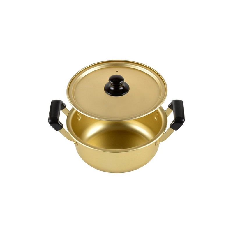 Hōmian Two-Handled Aluminum Pot, 7.1 inches (18 cm), For Gas