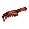 Amelia Beauty Cellulose Acetate 8in Handle Comb, Handmade, Smooth Edges,
