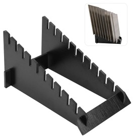 Floor Tile Display Stand 10-Tier Wooden Plate Display Stands Large Tile Sample Storage Rack Floor Standing Porcelain Tile Display Rack Tile Show Shelf Holder for Floor Tile Sample Exhibition