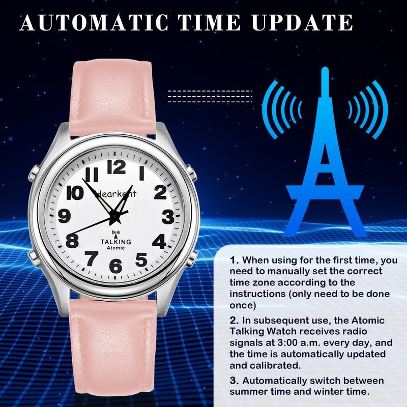 Ladies Talking Watch for Visually impaired with Large Numbers, American