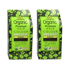 Radico Light Brown, Pack of 2, Colour Me Organic Plant Hair Colour (Organic, Vegan, Natural Cosmetics) Light Brx2
