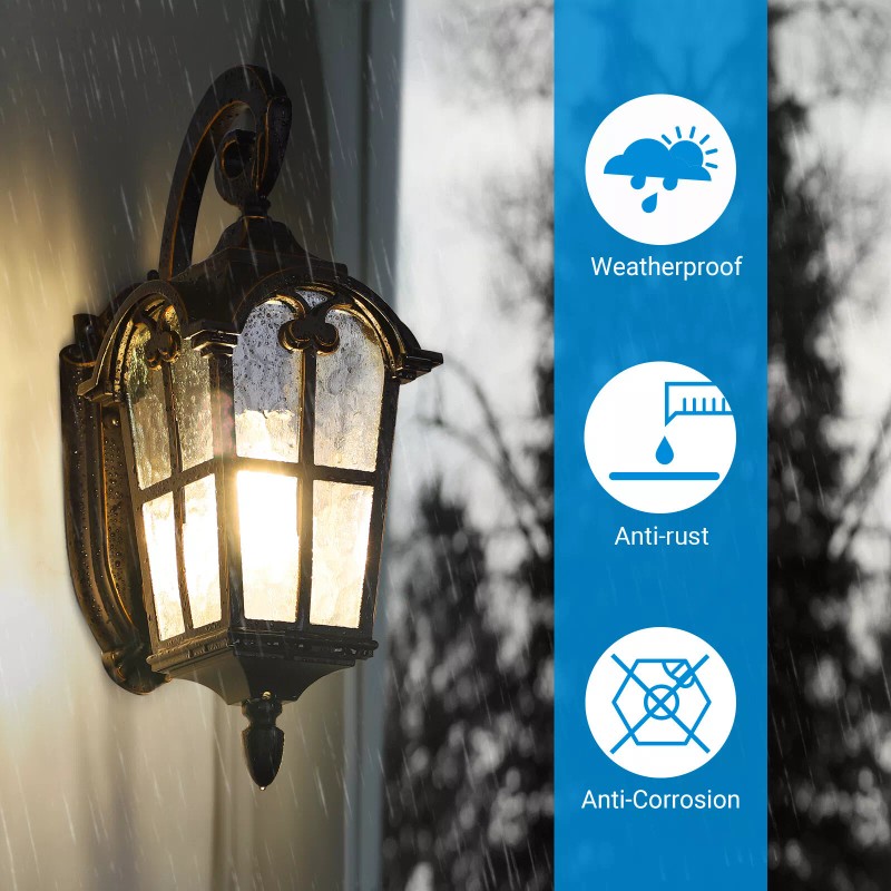 DEWENWILS Outdoor Wall Light Fixtures Wall Mount Exterior Wall Lantern