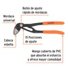 Truper PEX-7E, Pinza de extensión 7", mango de PVC