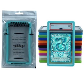 Protector de losas PSA para tarjetas estándar de grado PSA | TPU fuerte, ajuste preciso, protección ajustada a presión, absorción de golpes, acabado mate PSA protector de losas