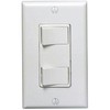 Leviton Decora Dual Rocker Combination Switch, 1754-W, White