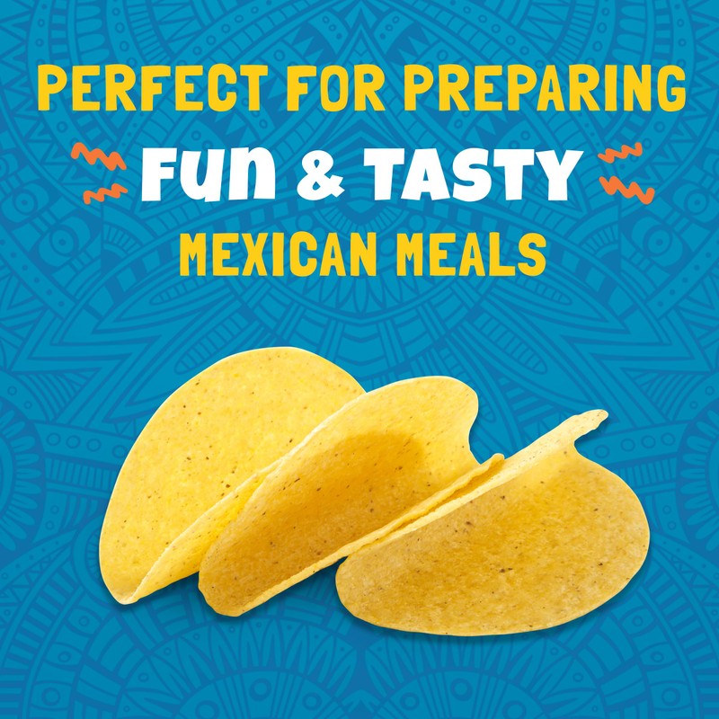 Ortega Mini Taco Slider Shells, Yellow Corn, 18 Shells (Pack