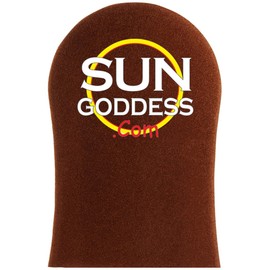 Sun Goddess - BROWN - Best Sunless Self Tanning Mitt - Sunless Self Tanning Lotion, Foam Mousse, Spray Tan or Sunless Self Tanner/Best Sunless Self Tanning Glove Mitt - Lotion Mousse Spray Tan Mitt