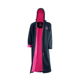 AquaDash Swim Parka, Unisex Adult, Extra Long, Natural Cotton, (Adult SM) Navy/Pink