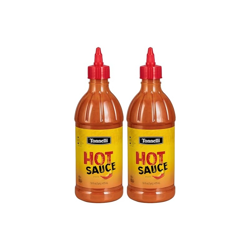 Tonnelli Hot Sauce, 16 oz (2 Pack) | Bold &