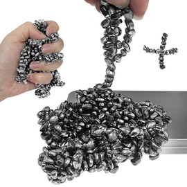 1000pcs Ferrite Putty Fidget Toys, Magnetic Stones Fidget Toys Adults, Desk Fidgets Toys for Stress and Anxiety Relief and Kill Time, Novelty Adults Gifts (1000pcs Black)