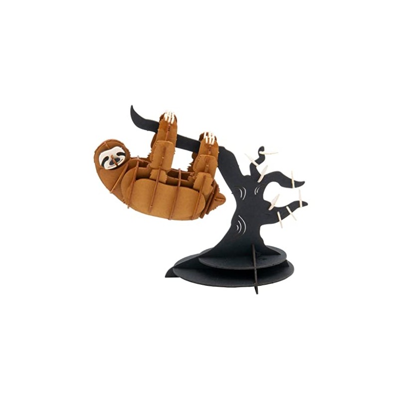 Fridolin 3D Paper Model, Sloth, 12 x 10 cm