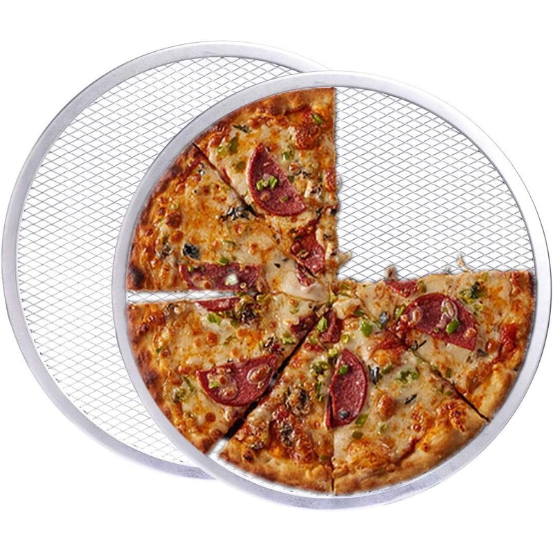 AZKEEGREY 4 Pack Aluminum Pizza Screen, 10 inch Pizza Mesh