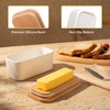 Sweese Small Butter Dish with Lid for Countertop, Airtight Butter