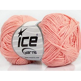 Light Salmon Cotton Bamboo Yarn - 50 Gram, 153 Yards, 2 Weight (Sport, Fine)