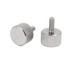Sourcingmap M3x8mm Nickel Plated Flat Head Knurled Thumb Screw 10pcs