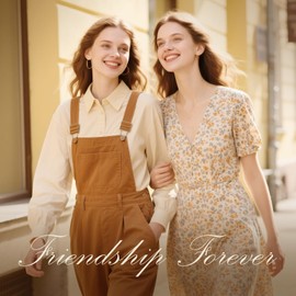 Friendship Gifts for Women,Unique Friendship Gift for Women Ideal Presents,Resin Hand-Painted Sculpture Home Decor Ornament for Birthdays, Christmas (Multicolor)