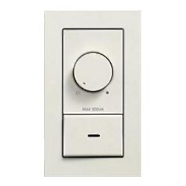 DAIKO DP-39672 LED Dedicated Dimmer, 300 VA, Wall Mount, Embedded Type, White