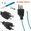 Shielded Ethernet Patch Panel Bond Ground Extension Cord –14AWG (Y-Terminal
