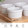 8 Oz Ceramic Ramekins Set of 8, Porcelain Creme Brulee