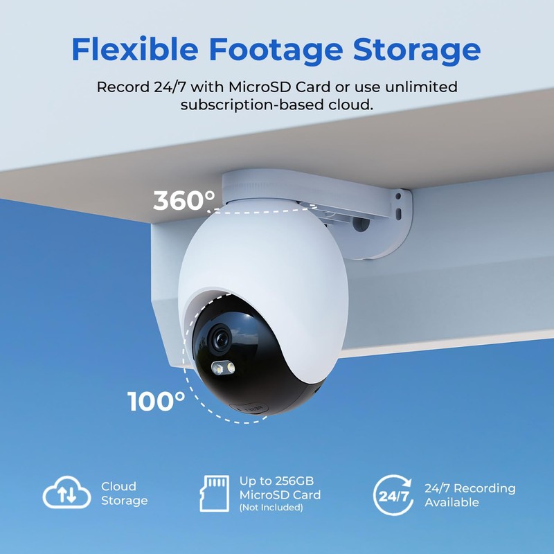 IMILAB EC6 3K Plug-in Security Camera Outdoor: Camera for Home