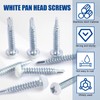 RV Screws White Pan Head Screw 8 X 1 for