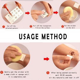 9 Sheets Half Arm Temporary Tattoos Stickers,Lion Tiger Sleeve Fake Tattoos for Men or Women,Long Lasting Scary Skull Wolf Fake Tattoo Stickers