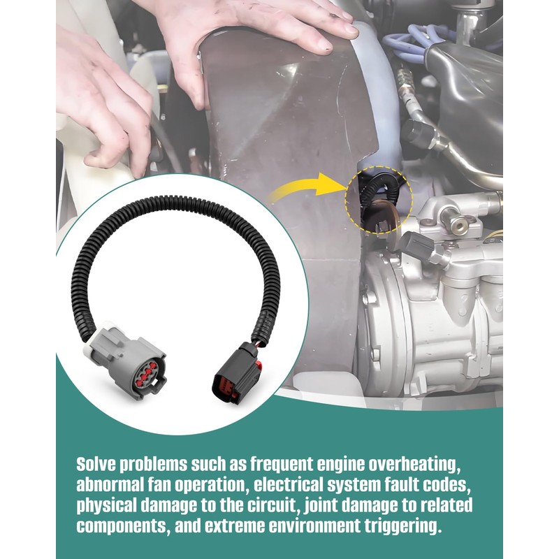 Cooling Fan Clutch Jumper Harness Fit for Ford Expedition/F-150, Fit