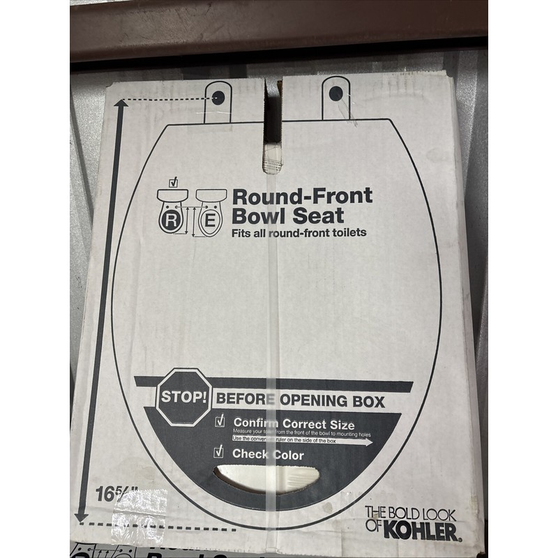 Kohler Koehler Round Front Bowl Seat 16-5/8". # 1316056. Fits