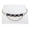 Unbranded Women Evening Party Belt Silver Metal Chain Skull keleton