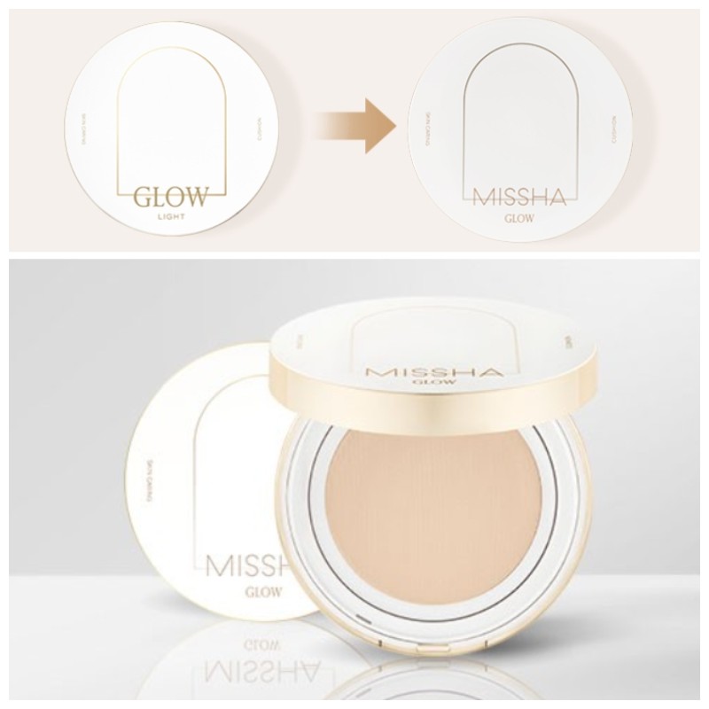 MISSHA Glow Cushion Light SPF37 PA+++ 13g, Color:#23 Sand