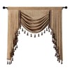 ELKCA Thick Chenille Window Curtains Valance for Living Room Coffee