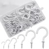 AFASOES Pack of 85 Screw Hooks Set Washing Line Hooks
