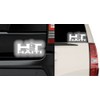 Haiti HT Reflective Sticker Decal