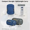 Naturehike 41/28℉ Mummy Sleeping Bag for Adults, Fabrics with PFAS-Free
