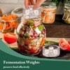 Fermentation Glass Weights with Easy Grip Handle for Mason Jars,