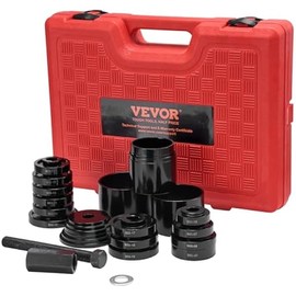 VEVOR Wheel Bearing Press Kit, 23 pcs FWD Bearing Puller Tools, for Front Wheel Drive Bearing Removal and Installation, Wheel Bearing Tool with Sliding Screws, Bushings, Sleeve Plates, Storage Case