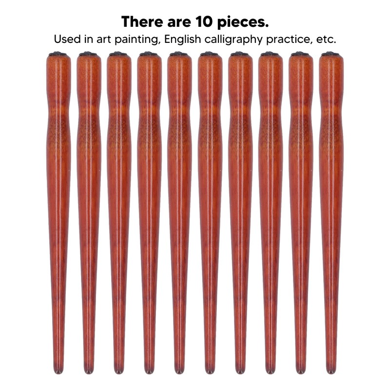 10 Pcs Nib Pen Holder, Exquisite Sandalwood Pen Nib Holder,