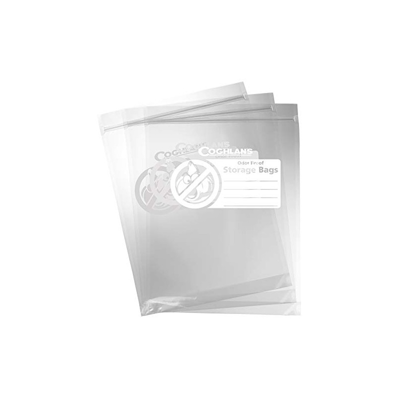 Coghlan's 1654 Odor Proof Storage Bags, Clear, 8.50" x 10"