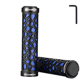 ROCKBROS Bike Grips Non-Slip Bike Handle Grips Double Lock-on Bicycle Handlebar Grip for BMX, MTB, Folding Bikes 22.2mm