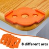 4Pcs High Hardness Corner Routing Templates Plastic Radius Quick Jig