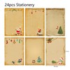 Christmas Writing Paper with Envelope Set, 24 Pieces Christmas Writing