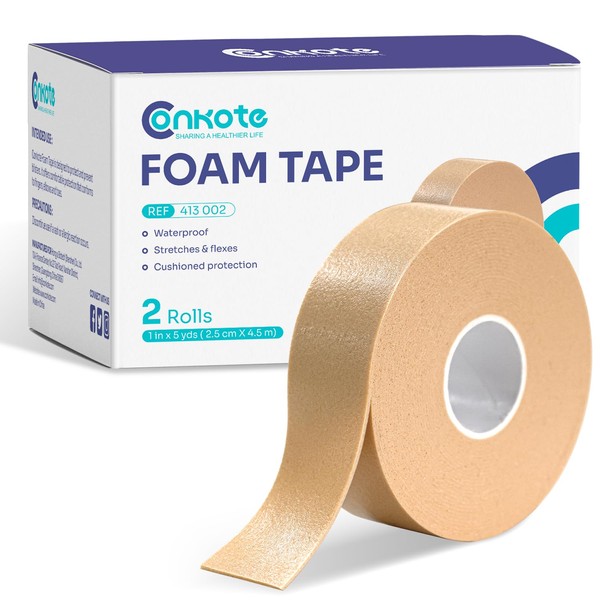 Conkote Waterproof Tape, Flexible Foam Medical Tape, Secures Dressing and