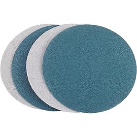Starcke Premium 7 Inch Hook and Loop Grip Sanding Discs - No Hole Blue Zirconia - for Wood Floors (25, 36 Grit)
