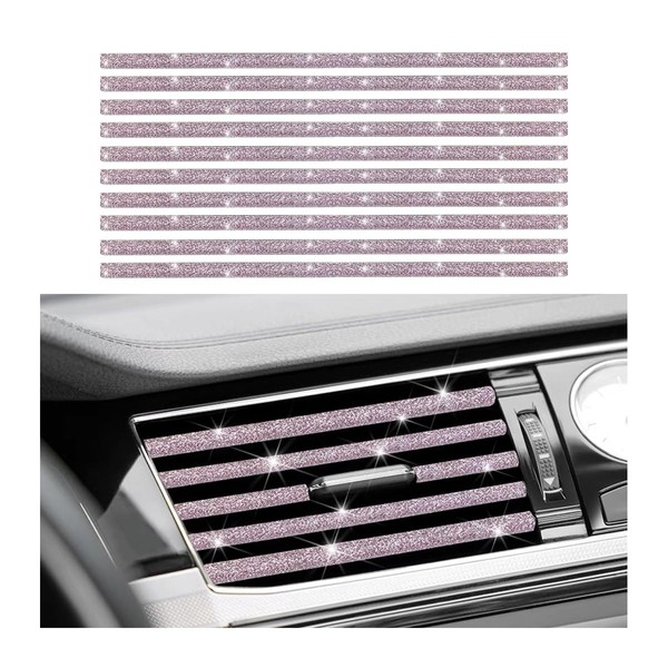 HZEL Car Air Conditioner Outlet Decoration Strip, 10PCS Waterproof Bendable