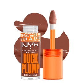NYX PROFESSIONAL MAKEUP Duck Plump High Pigment Lip Gloss, Lip Plumper Gloss with Spicy Ginger - Mocha Me Crazy